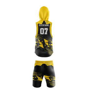 Venta al por mayor 2025 7v7 uniformes de fútbol para jóvenes bandera totalmente sublimada 7v7 conjunto de uniformes de compresión con personalización y colores - Product Image 2