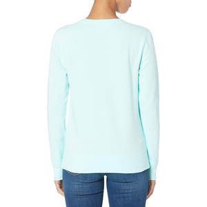 Sudadera de gran tamaño de alta calidad para mujer, cuello redondo de Jersey de algodón y poliéster de manga larga, sudadera informal de ajuste relajado, venta al por mayor - Product Image 2