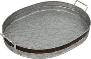 Bandeja de centro de mesa decorativa galvanizada para decoración de boda de fiesta en casa - Product Image 2