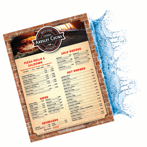 Thực Đơn Nhà Hàng In Ấn Sách Quảng Cáo Bằng Nhựa Polyester Chống Thấm Nước - Product Image 2