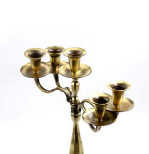 Bougeoir en fer forgé doré antique, ensemble de chandeliers hauts minimalistes modernes, style nordique, décoration de mariage, vente en gros, table - Product Image 6