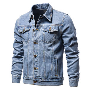 แจ็กเก็ตยีนส์สำหรับผู้ชายเสื้อแจ็กเก็ตแนวสตรีทดีไซน์ตามสั่ง - Product Image 2