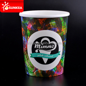 Tinas de helado de papel de doble pared ecológicas biodegradables con revestimiento UV y embalaje de alimentos en relieve - Product Image 3