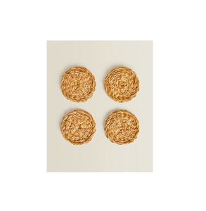 Dessous de verre de haute qualité et taille personnalisée prix bon marché avec tapis de tasse en rotin tissé à la main Dessous de verre en rotin à vendre - Product Image 1