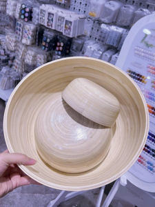 Trending Bamboo <b>Bowl</b> Crafted Using Pressed <b>Wood</b> Fiber Material Designed For Daily Food Serving With Vietnam Factory Origin - Product Image 3
