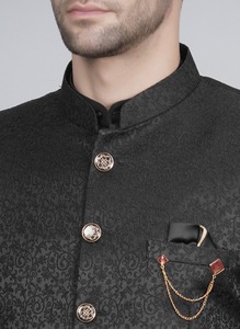 Costume homme 2 pièces noir élégant, best-seller, pour les occasions formelles, les fêtes et les tenues professionnelles, disponible à un prix compétitif - Product Image 3