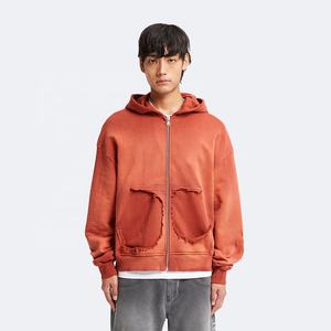 OEM 2025 hombres Casual Heavyweight invierno Zip-up sudaderas con capucha logotipo personalizado francés Terry 100% algodón Streetwear - Product Image 6