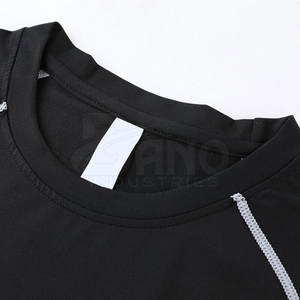 Camisetas de Compresión para Hombre de Secado Rápido y Transpirables, Spandex/Poliéster, Manga Corta, Corte Regular, para Gimnasio, Entrenamiento - Product Image 3