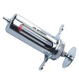 Jeringa Veterinaria de Plástico Reutilizable de Tipo Corto de 20 ml, Barril de Vidrio, Calidad de Laboratorio - Product Image 2