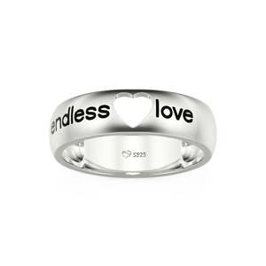 Bague de mariage pour homme Jeulia Endless Love - Argent sterling avec placage rhodium et zircon - Product Image 3