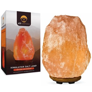 Lámpara de roca de sal del Himalaya estilo Ángel tallado decoración del hogar aire purificado logotipo personalizable Dropshipping con tacto Real - Product Image 5