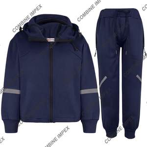 Survêtement évasé délavé à l'acide avec sweat à capuche imprimé et pantalon de survêtement pour hommes pour la saison d'entraînement d'hiver - Product Image 4