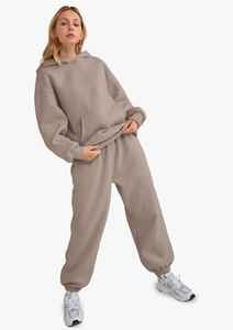 Sweat à capuche et pantalon de survêtement à capuche avec doublure polaire Pull à capuche à manches longues Survêtement unisexe Poche kangourou - Product Image 2