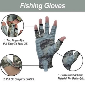 2025 nouveau Style gants de pêche sur mesure de haute qualité meilleure vente gants de plein air confortables pour la pêche - Product Image 6