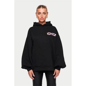 Sudadera con capucha de algodón de alto gramaje, estilo popular, cuello redondo, personalizada, con estampado de letras en relieve, oversize, 2024, venta al por mayor - Product Image 2