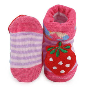 Newborn <b>Booties</b> - Dark Pink - Product Image 2