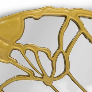 Miroir mural de mariage au design moderne, cadre en fer plaqué or, fabrication artisanale, aspect royal, design de créateur haut de gamme - Product Image 6