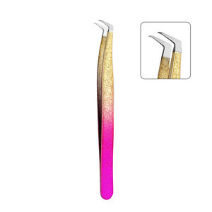 Pinzas Portátiles de Acero Inoxidable para Pestañas con Punta Inclinada, Cepillos Protectores y Organizador de Delineador de Ojos de Alta Calidad - Product Image 3