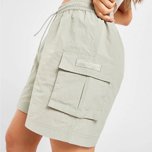 Pantalones cortos transpirables para correr de gimnasio para mujer, pantalones para correr de secado rápido, 100% de poliéster, cintura alta, ropa de entrenamiento diseñada por Pakistán 2025 - Product Image 3