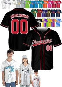 Camiseta de Béisbol Personalizada al por Mayor de Poliéster con Nombre, Número y Logotipo Bordados, Transpirable y de Secado Rápido para Hombres, Mujeres y Niños - Ropa de Softbol - Product Image 6
