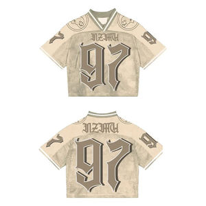 Camiseta de Fútbol Americano Personalizada, Talla Grande, Manga Corta, Verano, Transpirable, Malla, Impresión por Transferencia de Calor, Antibacteriana, Secado Rápido - Product Image 5