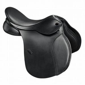 Selle anglaise en cuir noir de qualité export 2026 / Siège rembourré souple pour le saut d'obstacles et l'équitation de spectacle / Équipement équestre haut de gamme - Product Image 1