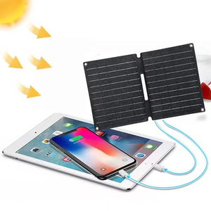 Panneau solaire portable pliable monocristallin ETFE haute efficacité 40W, sortie 18V, étanche IP68, double alimentation USB rapide - Product Image 2
