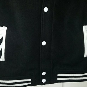 Wholesale 2025 High Quality Women's Varsity Jacket Customized Logo Printed Breathable Wool Factory Wholesale Price Customized - Product Image 3