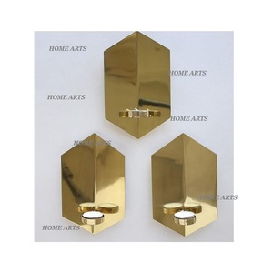 <b>Set</b> <b>Of</b> 3 Different Size Candle Holder Superior Quality Customized Shape Candle Holder From Best Exporter In India - Product Image 1