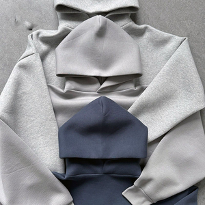 เสื้อฮู้ดผู้ชายโอเวอร์ไซส์พร้อมโลโก้สำหรับฤดูหนาวผ้าฝ้าย100% เทอร์รี่ปรับแต่งได้คุณภาพสูงปริมาณสั่งซื้อจำนวนมาก - Product Image 2