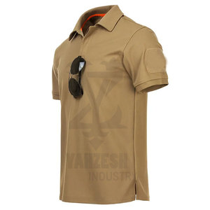 Chemises tricotées sur mesure pour hommes 2023, de haute qualité, séchage rapide, coton/fibre de bambou, manches courtes unies - Product Image 4