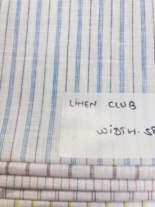 Tissu de chemise à rayures en coton Club de lin de luxe Tissu tissé teint en fil pour robes de filles et exportation mondiale - Product Image 3