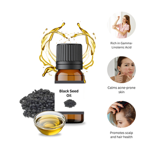 100% puro y natural prensado en frío Semilla de comino negro (Kalonji) aceite al por mayor exportación aceite portador precios a granel - Product Image 4