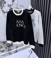 Pull tricoté à col rond pour homme, manches longues, contraste blanc et noir, motif écossais, anti-plis, style décontracté streetwear, vente en gros