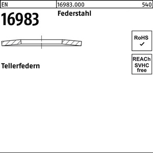 สปริงดิสก์ EN 16983 31.5x16.3x1.5 เหล็กสปริง 100 ชิ้น - Product Image 1