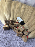 Extensions de cheveux vierges vietnamiennes WORLDHAIR couleur claire 613 platine, double trame, 100g, cheveux humains naturels, vente en gros