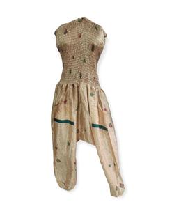 Pantalon décontracté imprimé éléphant pour femmes Collection d'été artisanale Rawat Fabricant indien à la mode Techniques teintes en fil - Product Image 1