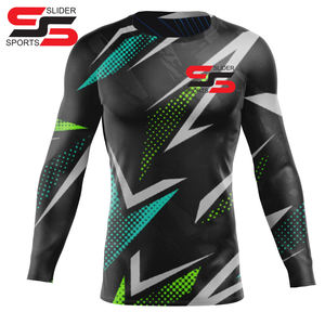 OEM Mma Rushguard à séchage rapide à manches longues Rushguard Rashguard à impression personnalisée Rashguard à sublimation - Product Image 3