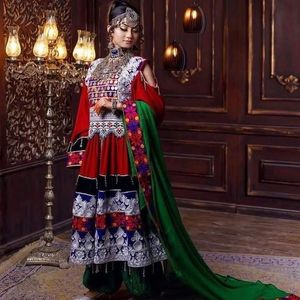 <b>Tribal</b> Ethnic Vintage Kuchi <b>Dress</b>, Afghan/Pakistan Kuchi Party Traditional Multi Color <b>Dress</b> Kochi <b>Dress</b> 3082 - Product Image 6
