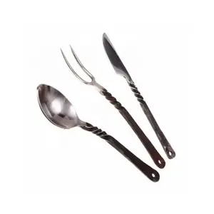 Juego de Cubiertos de Diseño con Aspecto Elegante, Perfecto para Regalo, Hogar, Cocina, Restaurante, Cafetería, Ocasiones Especiales, Juego de 4 Piezas - Product Image 6