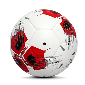 Custom Logo Professional Soccer Ball for Training Matches PVC Material Sizes 4 5 <b>Red</b> Color High Air Mesh Bag Made Pakistan - Product Image 3