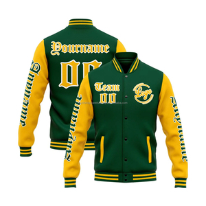 Windproof 100% Wool <b>Varsity</b> <b>Jacket</b> for Sports Tournaments Custom Breathable Athletic Teamwear Stand Collar Wholesale - Product Image 1