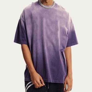 Oversized <b>T</b>-<b>Shirt</b> For <b>Men</b> OEM Custom Logo Graphic Tees <b>T</b> <b>Shirts</b> Hip Hop <b>Men's</b> Silk Screen Printing Vintage Distressed Acid Wash - Product Image 1