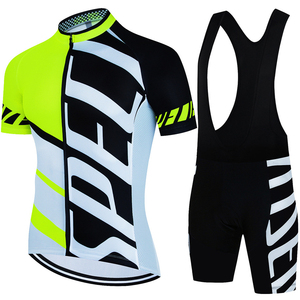 Último diseño sublimado Uniforme de ciclismo Ropa deportiva personalizada Conjuntos de uniformes de ciclismo Conjuntos de babero al por mayor - Product Image 6