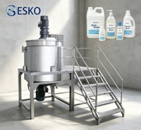 Cuve de mélange automatique ESKO pour la fabrication de shampoing, homogénéisateur chauffant électrique pour la production de liquides capillaires