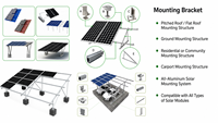Système de stockage d'énergie solaire hybride LiFePO4 empilable de 5 kW avec onduleur et panneaux solaires pour la maison