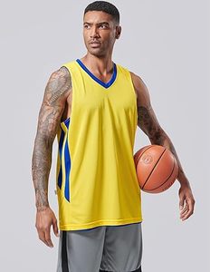 Camiseta deportiva reversible de baloncesto, uniforme de equipo de baloncesto, camiseta sin mangas lisa para entrenamiento, doble atlética - Product Image 5