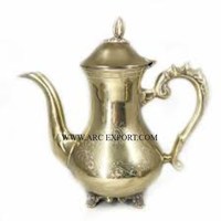 Fabricant de Pots à Café et à Thé en Aluminium Poli Miroir, Décoration d'Intérieur, Qualité Deluxe, Aspect Élégant, Capacité 1L, avec Couvercle