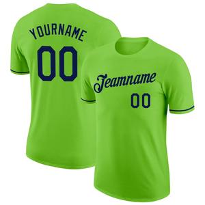 Vente en gros Chemises directes Engro T-shirts de l'industrie des vêtements de sport T-shirt de performance vert marine personnalisé - Product Image 1