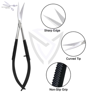 Tijeras de Acero Inoxidable con Resorte, Nuevas Tijeras de Alta Calidad con Resorte, Tijeras para Cutículas - Product Image 3